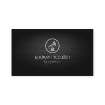 ソングライター蓄音機アイコンつや消しメタルミュージシャン