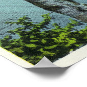 ソンゴ川の汽船の眺め ポスター (角)