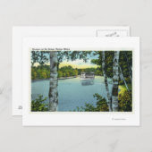 ソンゴ川の汽船の眺め ポストカード (正面/裏面)