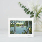 ソンゴ川の汽船の眺め ポストカード (スタンド正面)