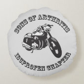 ソンスオブア関節炎ラウンドコットンバイクもしくは自転車に乗る人装飾用クッション ラウンドクッション (裏面)