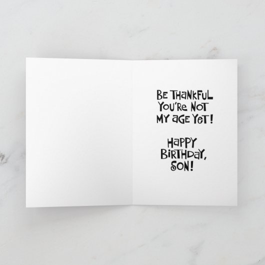 ソンズ50誕生日 カード (内部)