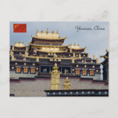 ソンツァンリン・チベット寺院 - 云南省、中国 ポストカード (正面)