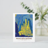 ソンドつるオン洞窟ベトナムトラベルアートヴィンテージ ポストカード (スタンド正面)