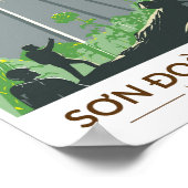 ソンドンケーブベトナムトラベルアートヴィンテージ ポスター (角)