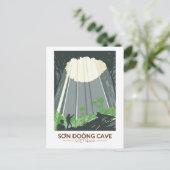 ソンドンケーブベトナムトラベルアートヴィンテージ ポストカード (スタンド正面)