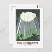ソンドンケーブベトナムトラベルアートヴィンテージ ポストカード (正面/裏面)
