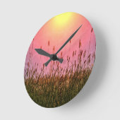 ソンネン – グレーザー ラウンド壁時計 (傾斜)