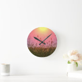 ソンネン – グレーザー ラウンド壁時計 (ホーム)