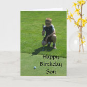 ソンハッピーパーフェクト誕生日 カード (黄色い花)