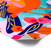 ソンバカラフルードポスター – 鮮やかフローラデザイン ポスター (角)