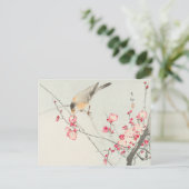 ソンバードオンブロッサム絵画ブランチズバイ大原小村 ポストカード (スタンド正面)