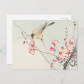 ソンバードオンブロッサム絵画ブランチズバイ大原小村 ポストカード (正面/裏面)