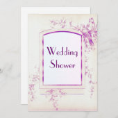 ソンバードシャビーシックウェディングシャワー 招待状 (正面/裏面)