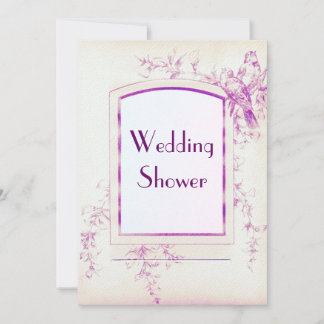 ソンバードシャビーシックウェディングシャワー 招待状