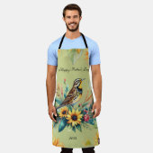 ソンバードハッピーファーザー・デー エプロン (着用した状態)