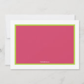 ソンバードバースデーパーティーの招待 招待状 (裏面)