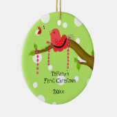 ソンバードベビー初めてのクリスマス セラミックオーナメント (右)