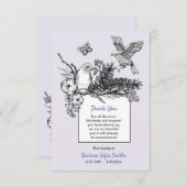 ソンバードベリーフメントサンキューカード 出欠カード (正面/裏面)