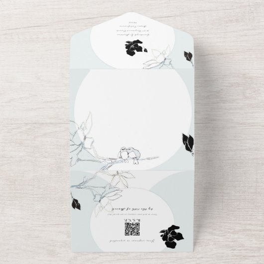 ソンバードマグノリアス |すべての結婚式の招待 オールインワン招待状 (外側)