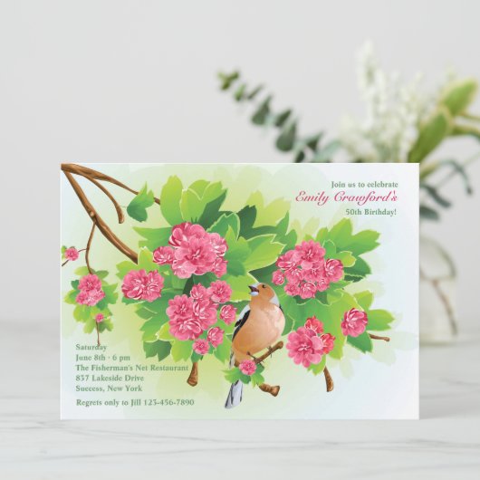 ソンバード誕生日パーティーの招待 招待状 (スタンド正面)