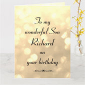 ソンパーソナライズされた誕生日 カード (黄色い花)