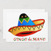 ソンブカラフルレロ·シンコ·デ·マヨ 招待状 (正面/裏面)