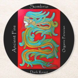 ソンブリオブレンド古代ファイアコーヒー ラウンドペーパーコースター