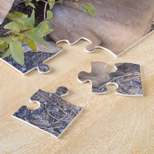 ソンブレロのタコス食べ物を着たチワワ ジグソーパズル (側面)