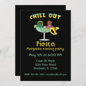 ソンブレロのマルガリータの唐辛子 招待状 (正面/裏面)