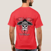 ソンブレロの細い縦縞 Tシャツ (裏面)