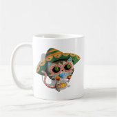 ソンブレロを持つメキシコ猫 コーヒーマグカップ (左)