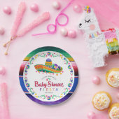 ソンブレロカラフルフィエスタベビーシャワープレート ペーパープレート (パーティー)