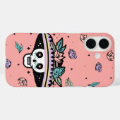 ソンブレロカラベラ – 死んだスカルの日 Case-Mate iPhoneケース (裏面 (横))