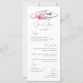 ソンブレロス&フラワーメキシコ結婚のバイリンガルメニュー (正面)