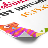 ソンブレロラマメキシコスタイルフィエスタファースト誕生日 ポスター (角)