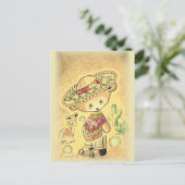 ソンブレロ島のメキシカンテディベア ポストカード (スタンド正面)