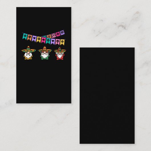 ソンブレロ格言メキシコフィエスタハッピーシンコデマヨ 名刺 (正面/裏面)