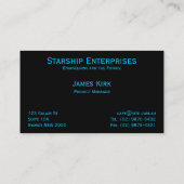 ソンブレロ銀河系プロファイルカード 名刺 (裏面)