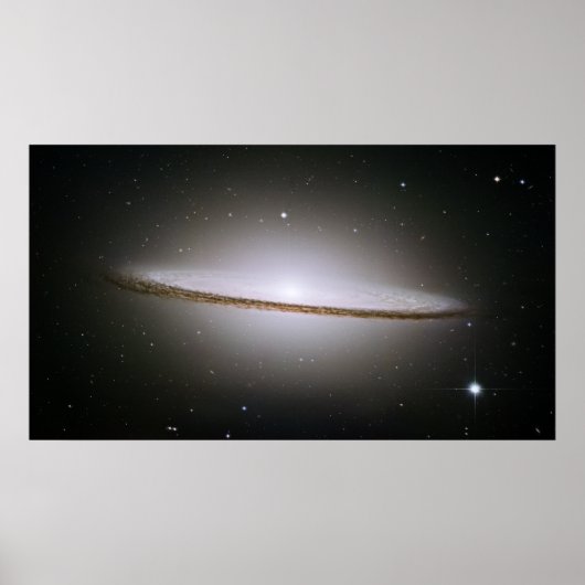 ソンブレロ銀河系、M 104、NGC 4594、IRAS 12373-1121 ポスター (正面)