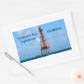 ソンブレロ鍵ライトハウスフロリダスティッカー 長方形シール (封筒)