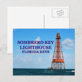 ソンブレロ鍵ライトハウスフロリダポストカード ポストカード (正面/裏面)