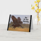 ソンペガサス誕生日グリーティングカード カード (黄色い花)