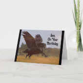 ソンペガサス誕生日グリーティングカード カード (正面)