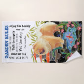 ソンマオチュウ – ガーデンルールビーチタオル ビーチタオル (正面)