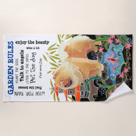 ソンマオチュウ – ガーデンルールビーチタオル ビーチタオル