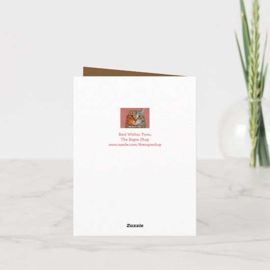 ソンマラードダック自然誕生日 カード (裏面)