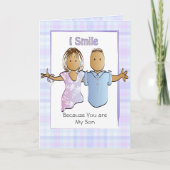 ソンユーモアのあることわざおもしろいマンガ民族誕生日 カード (正面)