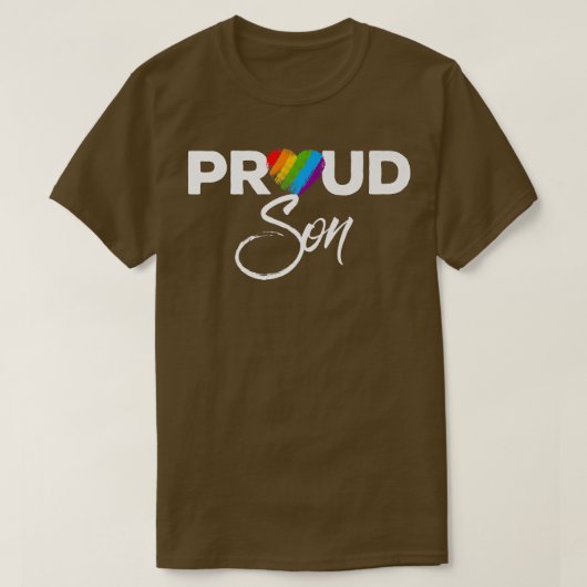 ソン誇りを持ったゲイプライド月LGBTQ Tシャツ (デザイン正面)