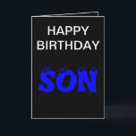 ソン誕生日カード カード<br><div class="desc">息子の誕生日カスタマイズカードの中と後</div>